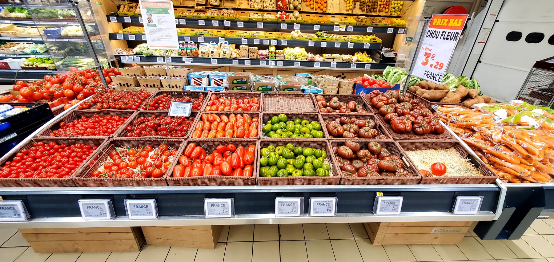 Heirloom tomatoes at our local French market